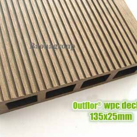 Sàn gỗ nhựa WPC ngoài trời tấm rỗng OBM120-19B